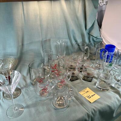 MCM Christmas hot toddy glasses, variety of Glass beer stiens