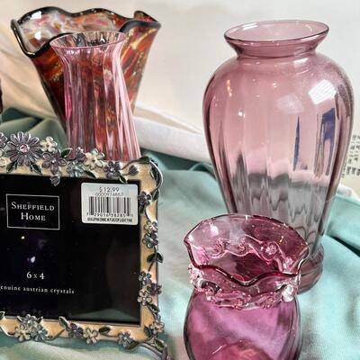 Purple Table Decor
