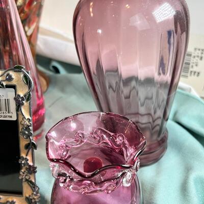 Purple Table Decor