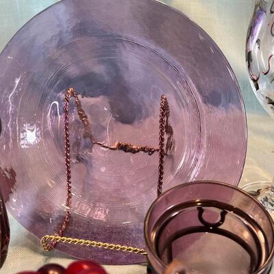 Purple Table Decor
