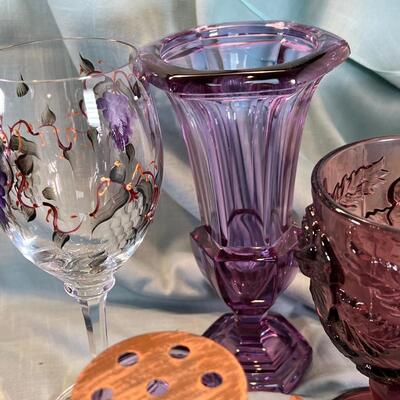 Purple Table Decor