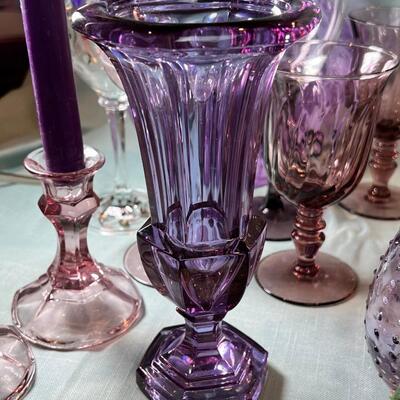 Purple Table Decor