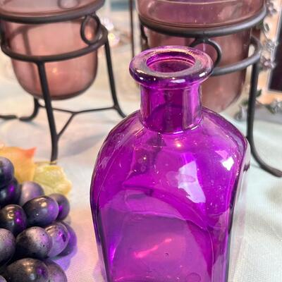 Purple Table Decor