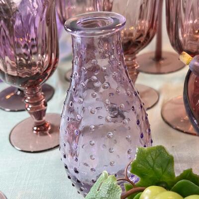 Purple Table Decor