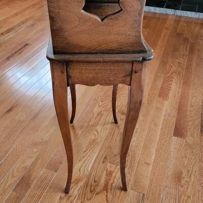 Antique Night Table Stand with Side Drawer 15wx10dx30H