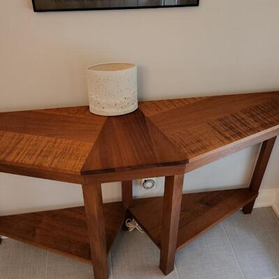 Mid Century Solid Wood Console Side Wall Table  59