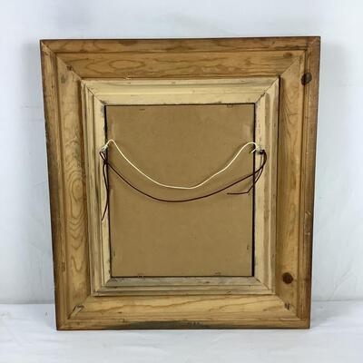 5213 Black & Gold Framed Hanging Mirror