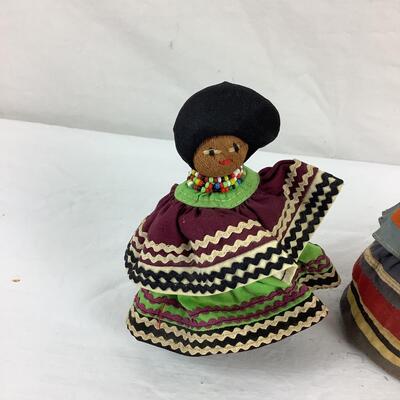 5222 Three Vintage Seminole Indian Dolls