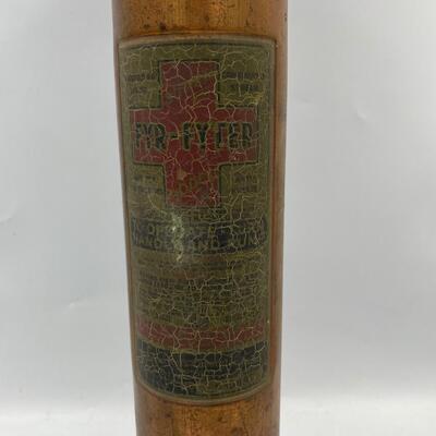 Fyr-fyter  antique brass fire extinguisher