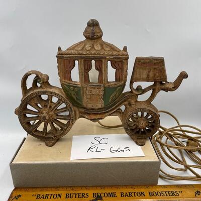 Unique cast iron lamp