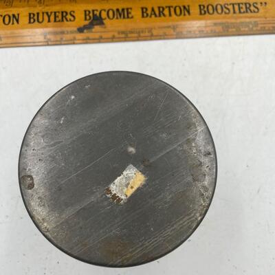 Tin and pewter Buffalo trinket box/bank