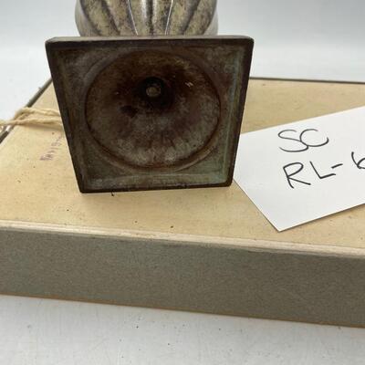 Metal urn with lid