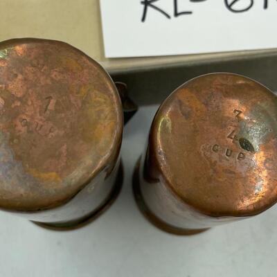 Copper measuring cups