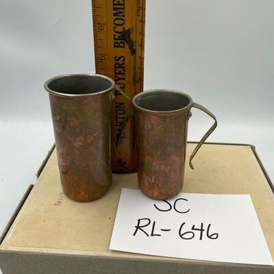 Copper measuring cups