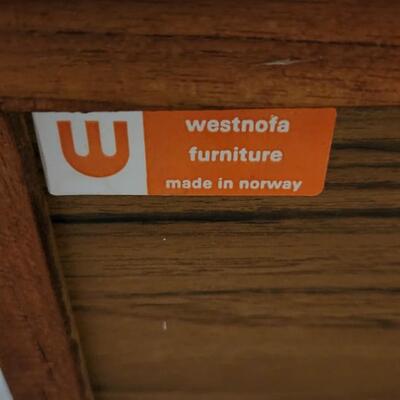 Mid Century Modern  Westnoda Teak Dresser made in Norway 71x18x29