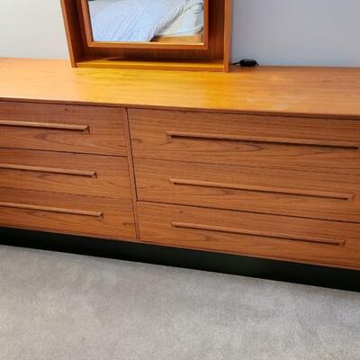 Mid Century Modern  Westnoda Teak Dresser made in Norway 71x18x29