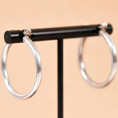 Sterling Hoop Earrings