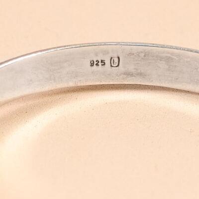 Sterling Hinged Cuff Bracelet
