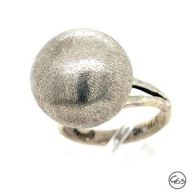 Vintage Sterling Modernist Chavez Ring, Size 8