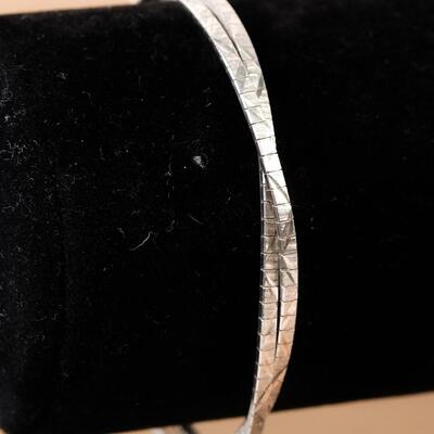Italian Sterling Intertwined Bracelet