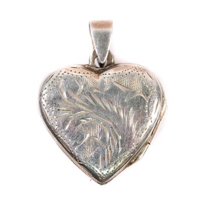 Sterling Heart Locket Pendant