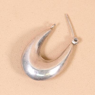 Sterling Hoop Huggie Earrings