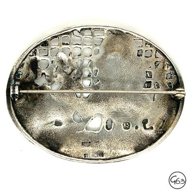 Sterling Brooch w/ Classical Theme