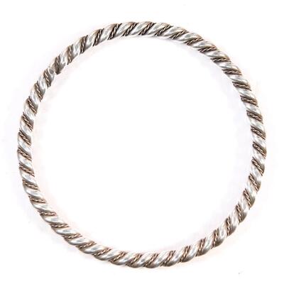Sterling Rope Bangle Bracelet