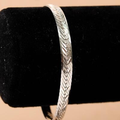 Sterling Vior Herringbone Chain Bracelet