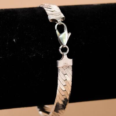 Sterling Herringbone Bracelet