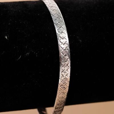 Italian Sterling Herringbone Bracelet