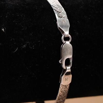 Italian Sterling Herringbone Bracelet