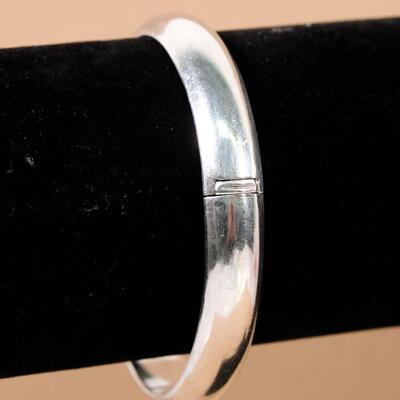 Sterling Hinged Bangle Bracelet