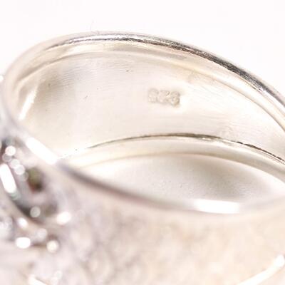 Sterling Citrine Gemstone Ring, Size 8.5