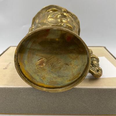 Vintage Roosevelt brass stein