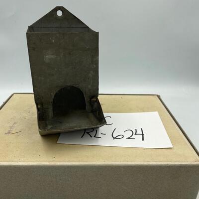 Galvanized match holder