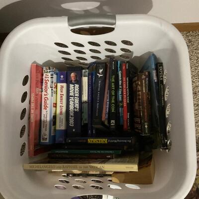 Basket of misc books