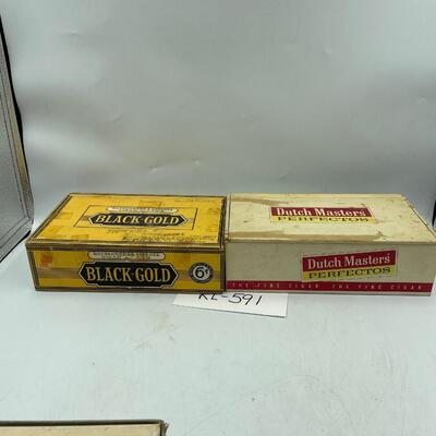 Dutch Masters & Black Gold Cigar boxes