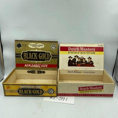 Dutch Masters & Black Gold Cigar boxes