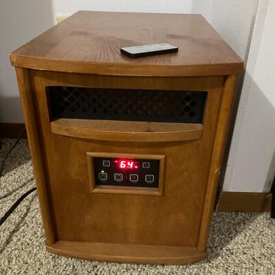 Electric heater with remote