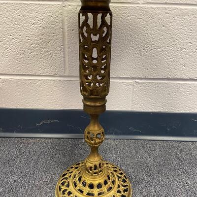 Ornate marble and brass table