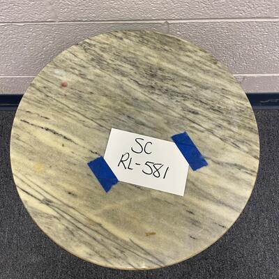 Ornate marble and brass table
