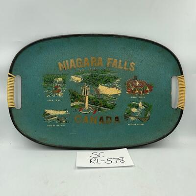 Vintage MCM Niagra Falls Tray
