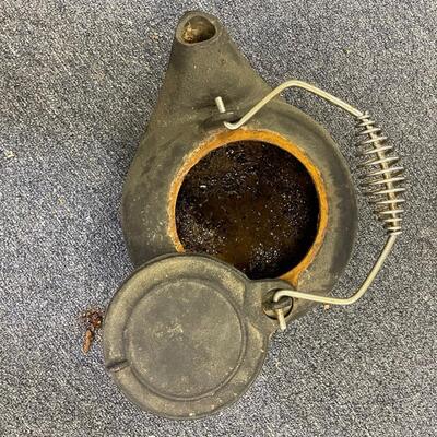 Cast iron tea kettle
