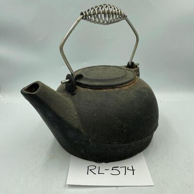 Cast iron tea kettle