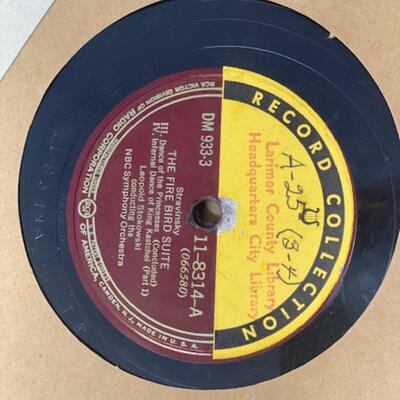 Stravinsky The Fire Bird Suite 78 Record Set - Victor Red Seal Records - DM933-2