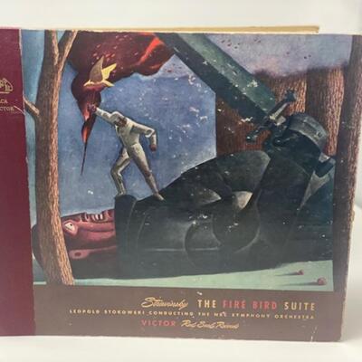 Stravinsky The Fire Bird Suite 78 Record Set - Victor Red Seal Records - DM933-2