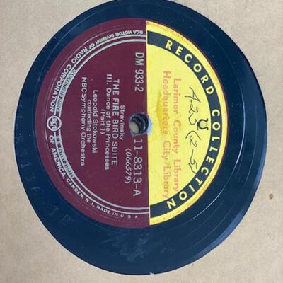 Stravinsky The Fire Bird Suite 78 Record Set - Victor Red Seal Records - DM933-2