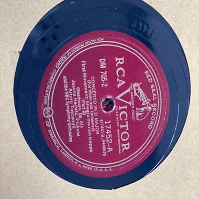 Beethoven Concerto in D Major - RCA Victor 78 - Red Seal Record - DM705-1