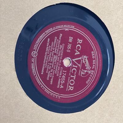 Beethoven Concerto in D Major - RCA Victor 78 - Red Seal Record - DM705-1